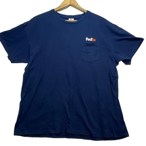 Men's Navy Blue FedEx Employee T-shirt - sz XL